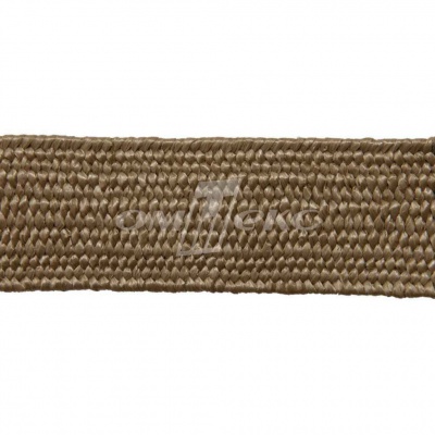 Тесьма отделочная полипропиленовая плетеная эластичная #2, шир. 40мм, цв.- соломенный - купить в Тамбове. Цена: 50.99 руб.