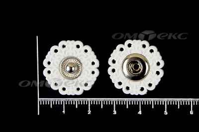 Кнопки пришивные №6 S20мм пластиковые белые - купить в Тамбове. Цена: 9.88 руб.