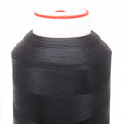 Нитки текстурированные некручёные, намот. 5 000 м, цвет чёрный - купить в Тамбове. Цена: 70.43 руб.
