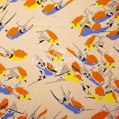 Плательная ткань "Софи" 14.1, 75 гр/м2, шир.150 см, принт птицы - купить в Тамбове. Цена 241.49 руб.