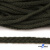Шнур плетеный d-6 мм круглый, 70% хлопок 30% полиэстер, уп.90+/-1 м, цв.1075-хаки - купить в Тамбове. Цена: 588 руб.