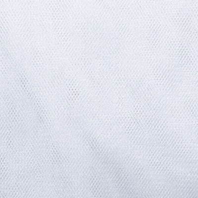 Трикотажное полотно Тюль Кристалл, 100% полиэфир, 16-01/белый, 15гр/м2, шир.160см. - купить в Тамбове. Цена 128.39 руб.