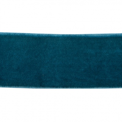 Лента бархатная нейлон, шир.25 мм, (упак. 45,7м), цв.65-изумруд - купить в Тамбове. Цена: 981.09 руб.