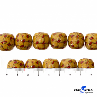 0189-Бусины деревянные "ОмТекс", 17 мм, упак.50+/-3шт - купить в Тамбове. Цена: 83.66 руб.
