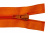Спиральная молния Т5 849, 75 см, автомат, цвет оранжевый - купить в Тамбове. Цена: 16.28 руб.