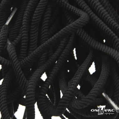 Шнурки #106-09, круглые 130 см, цв.чёрный - купить в Тамбове. Цена: 21.92 руб.