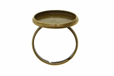 Заготовка для рукоделия металлическая фигурная для кольца 15мм - купить в Тамбове. Цена: 7.44 руб.
