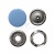 Кнопка рубашечная (закрытая) 9,5мм - эмаль, цв.182 - св.голубой - купить в Тамбове. Цена: 5.74 руб.