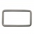 Рамка металлическая прямоугольная, 40 х 15 мм- тём.никель - купить в Тамбове. Цена: 4.60 руб.