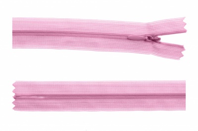 Молния потайная Т3 513, 60 см, капрон, цвет св.розовый - купить в Тамбове. Цена: 10.13 руб.