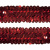 Тесьма с пайетками 3, шир. 30 мм/уп. 25+/-1 м, цвет красный - купить в Тамбове. Цена: 1 087.39 руб.