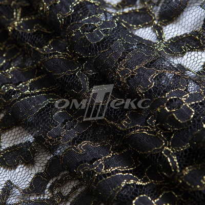 Кружевное полотно XD LACE 1-4, 80 гр/м2, шир.150см, цвет чёрный - купить в Тамбове. Цена 245.94 руб.