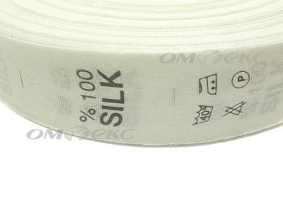 Состав и уход за тк.100% Silk (1000 шт) - купить в Тамбове. Цена: 520.46 руб.